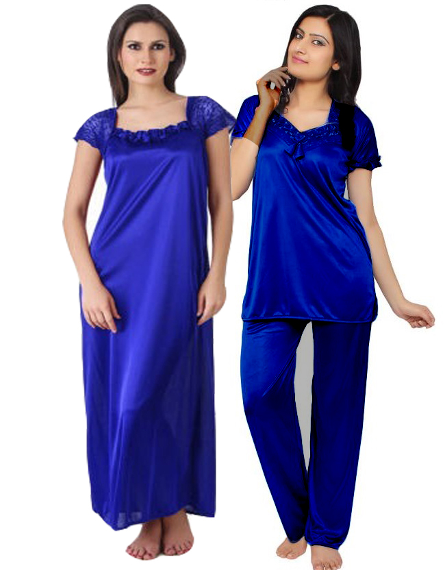 Buy Baby doll Hot and sexy women Blue color nighty ,gowon,night dress