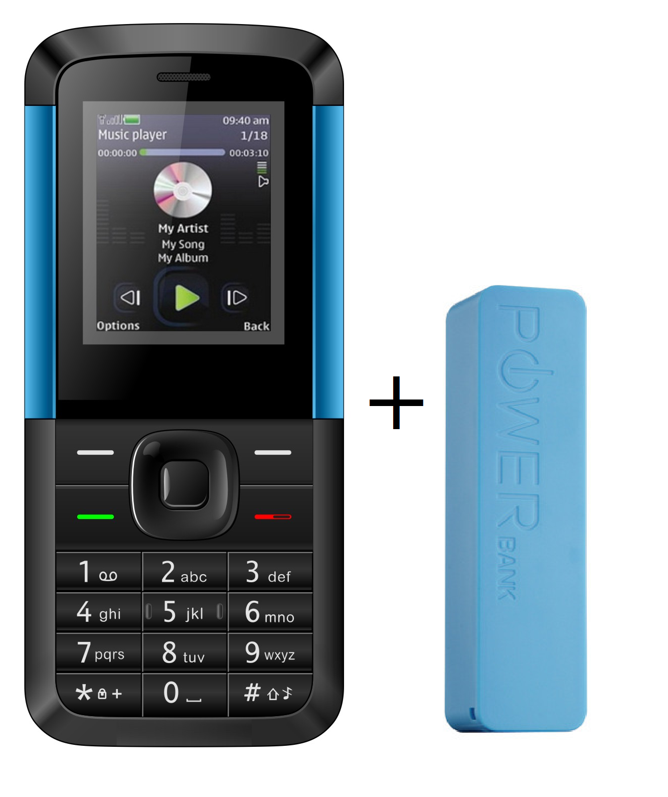 Buy I Kall K5310 Dual Sim Mobile with 2000mAh Power bank Manufacturing