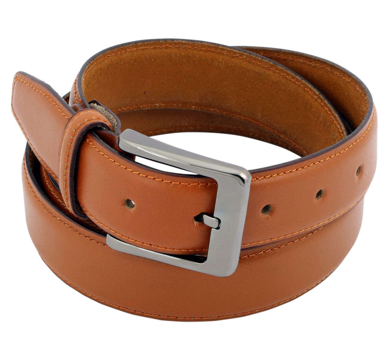 Buy LEXTAVIS Branded Brown Leather Belts for gents - both for formal ...