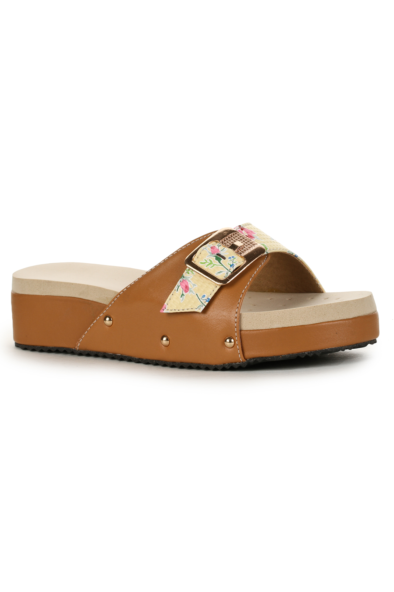 Buy Aadvit Women's Beige Flip Flop Online @ ₹499 from ShopClues