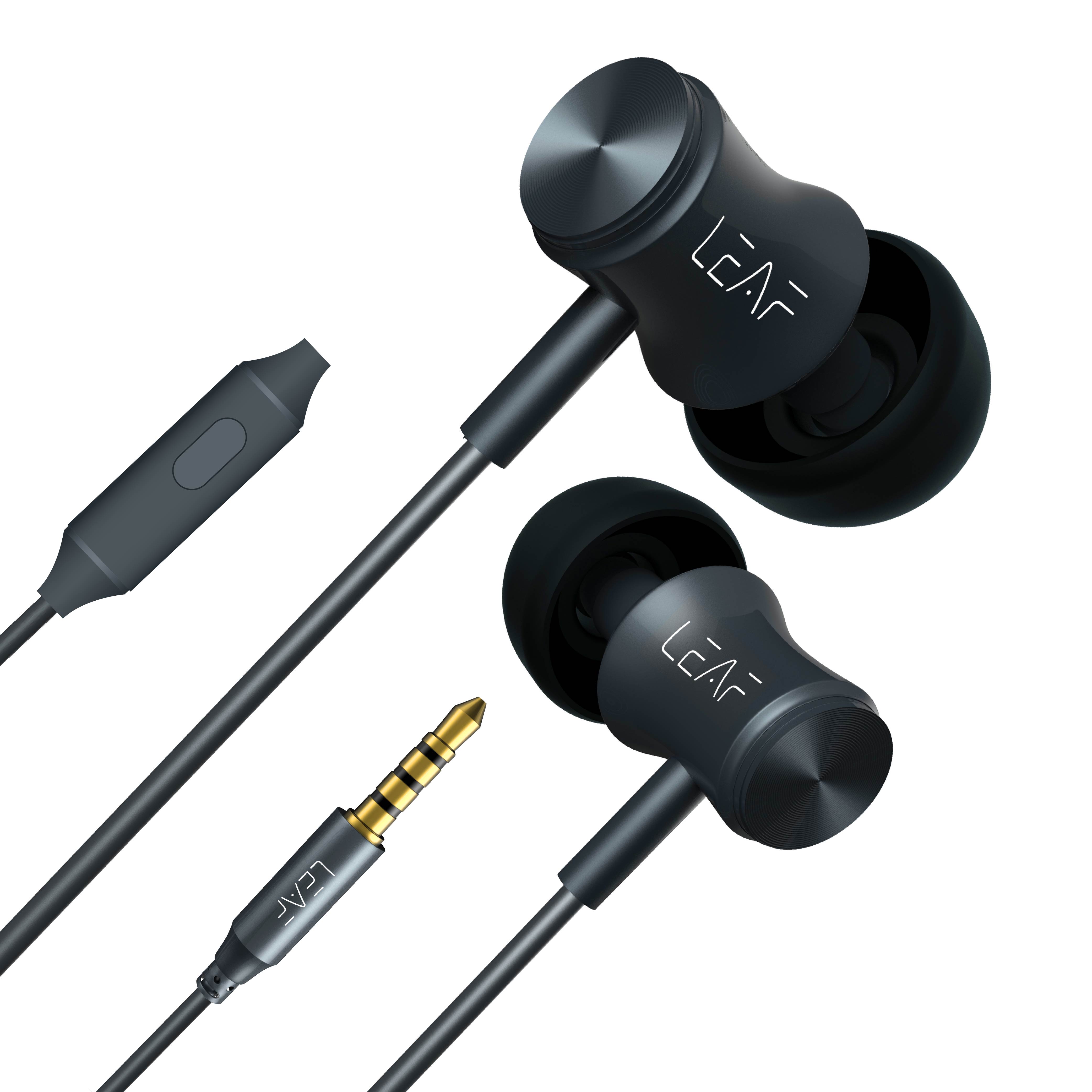 Buy Leaf Bolt Wired Earphones with Mic and InLine Remote for Music