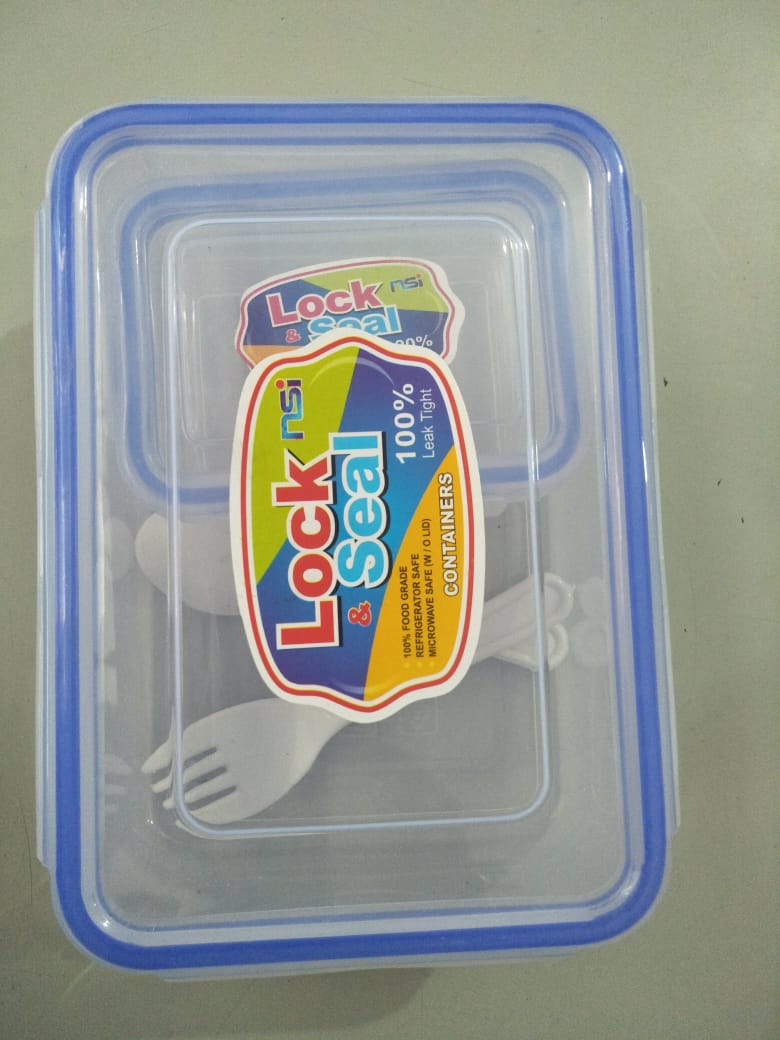 Lock and seal lunch box.