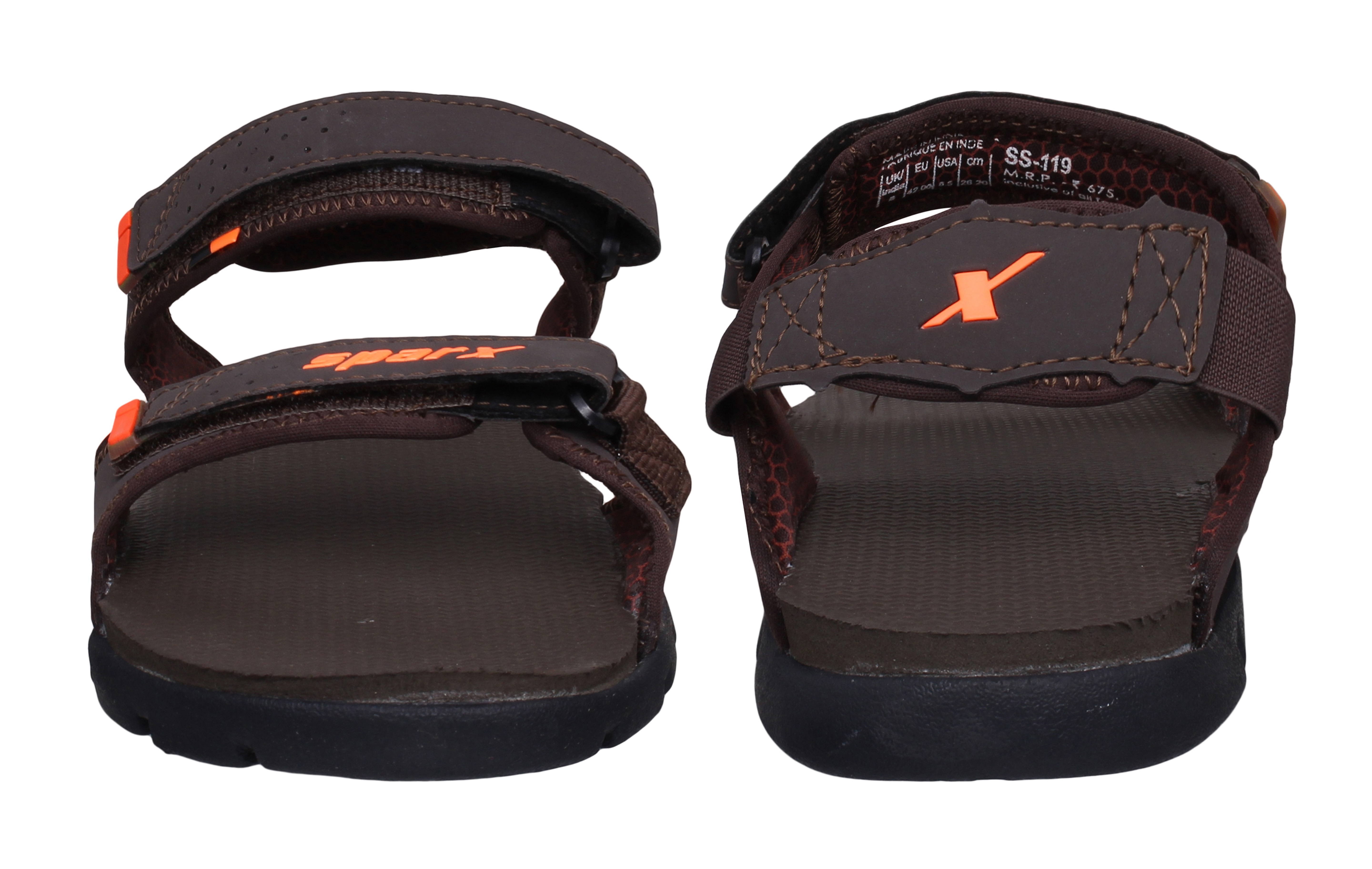 Buy Sparx Men SS-119 Brown Orange Sandals Online @ ₹649 from ShopClues