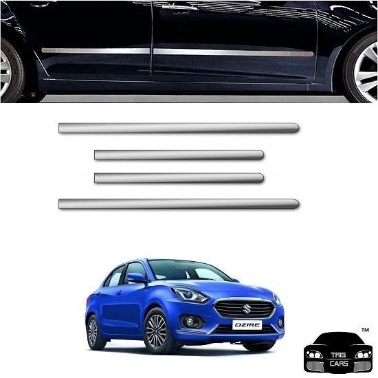 Buy Chrome Bumper Guard Door Side Chrome Beading (8 pcs Set Combo) Maruti Suzuki Swift Dzire