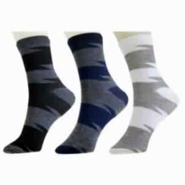 6 Pair Men Cotton Striped Ankle Length Socks