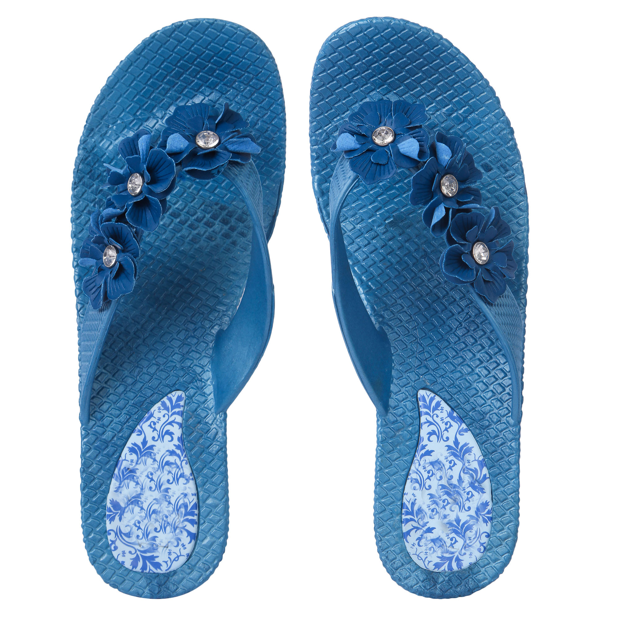 Buy Czar Flip Flops Slipper for Women RO03 Blue Online ₹209 from