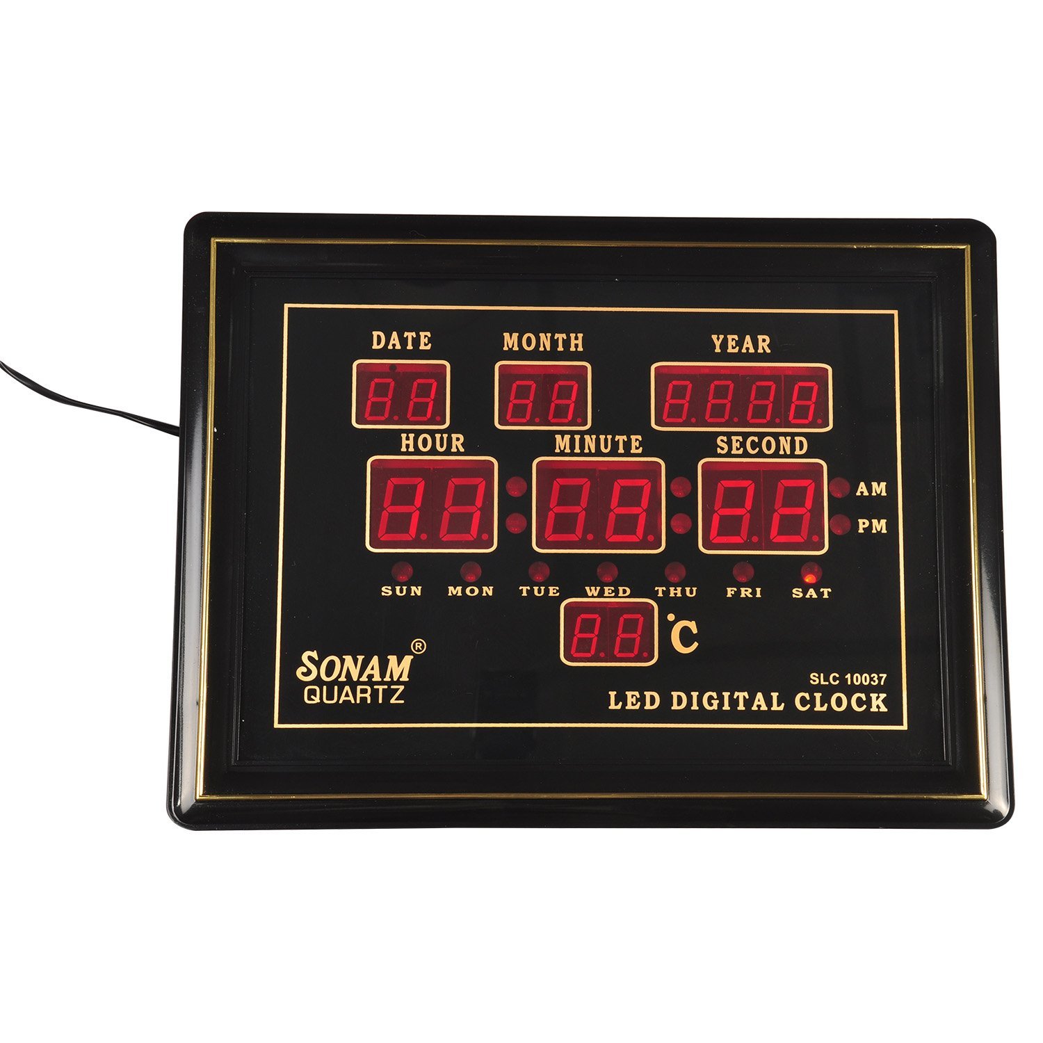 Buy Sonam SLC 10037 Red Digital Wall Clock Online ₹1490 from ShopClues