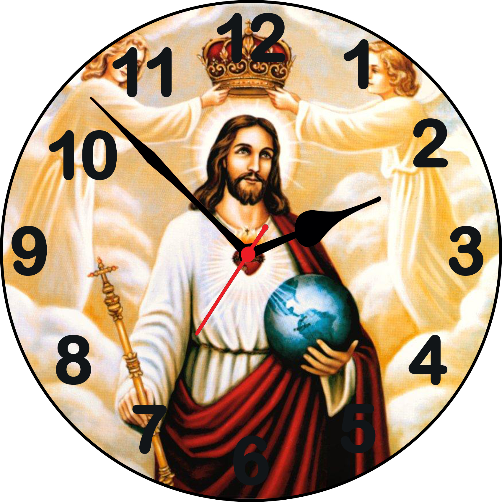 Buy 3d jesus with angel1 wall clock Online @ ₹999 from ShopClues