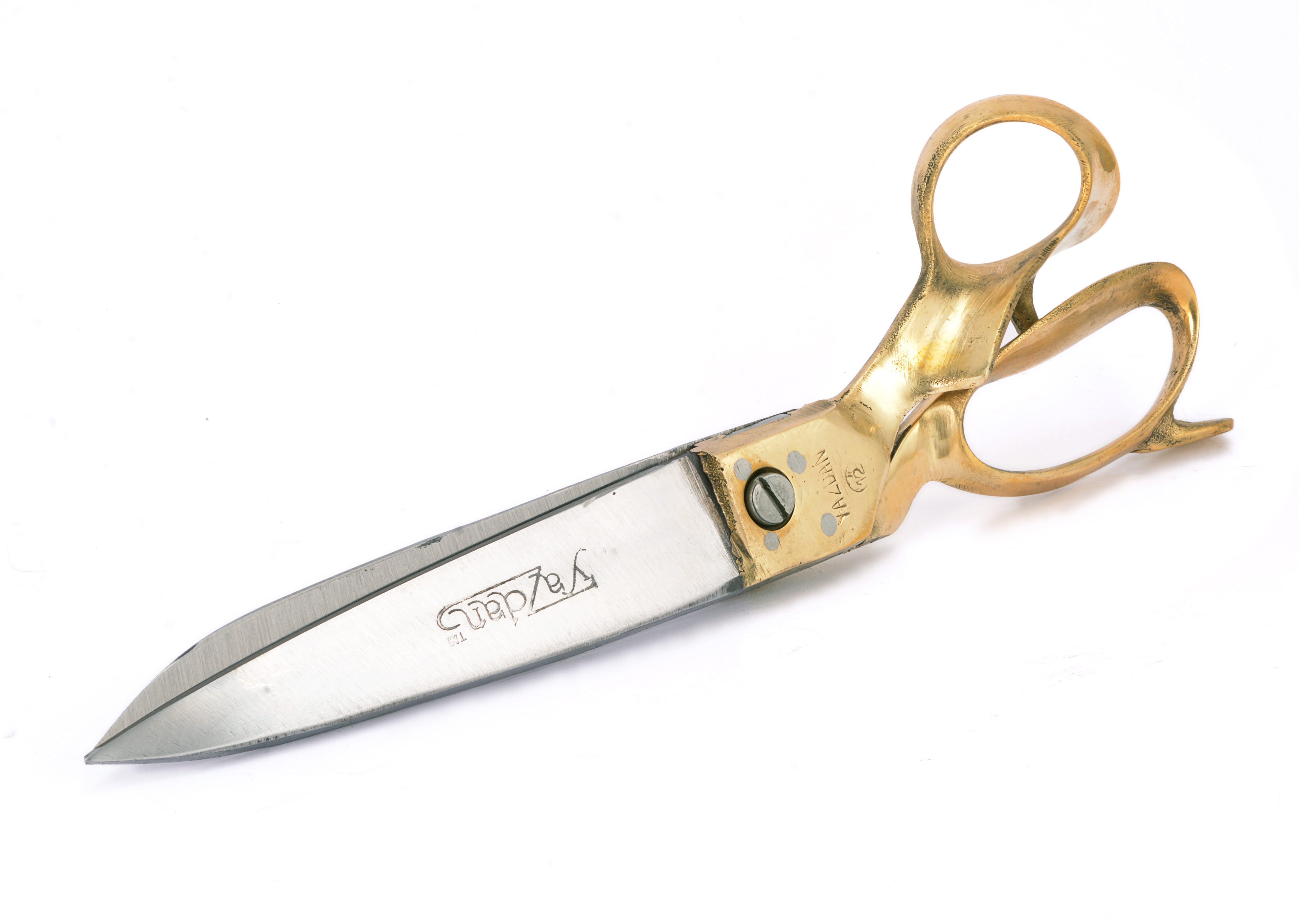 Buy Yazdan Tailor, Textile Leather Cutting Scissor 12 Inches Brass