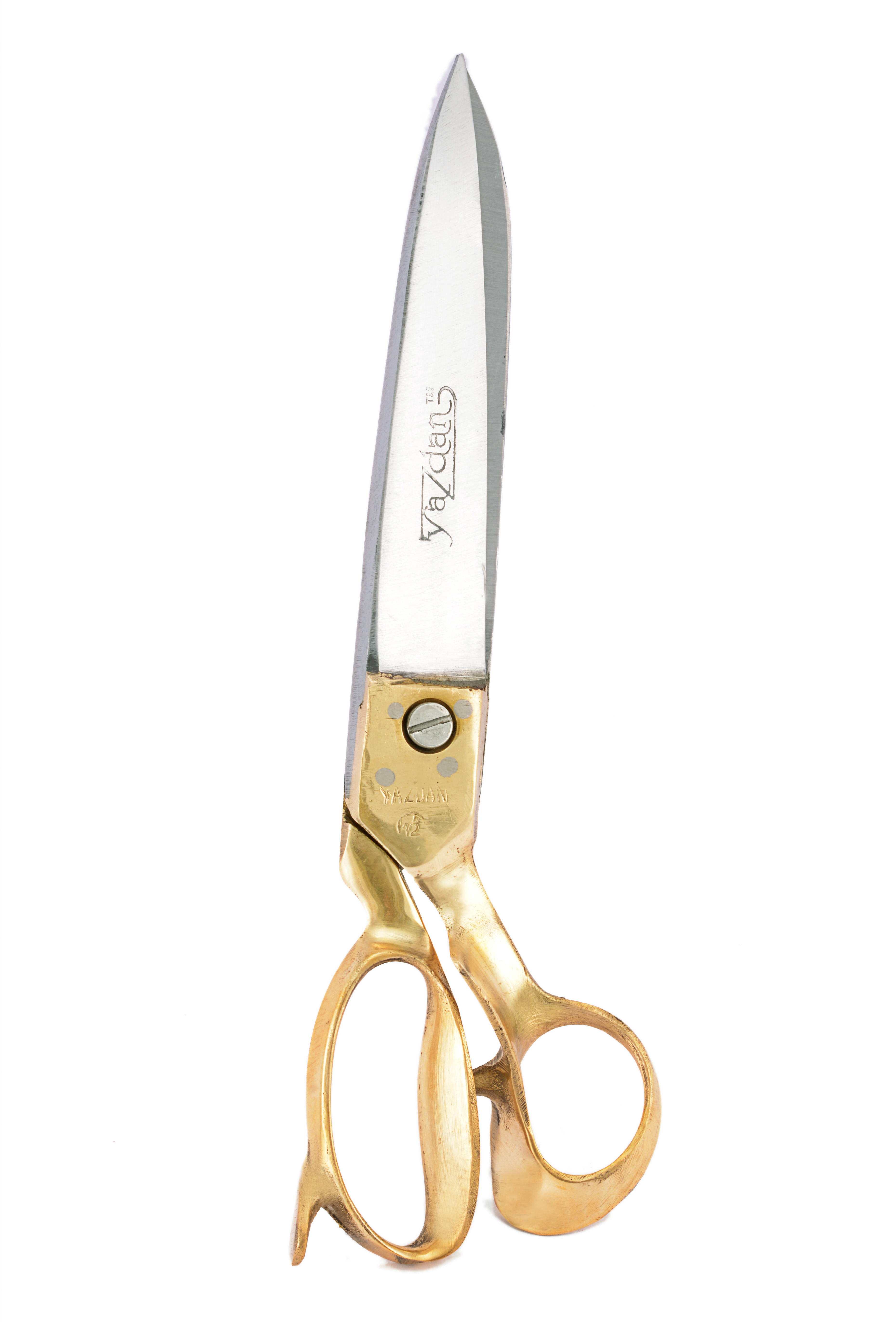 Buy Yazdan Tailor, Textile Leather Cutting Scissor 12 Inches Brass