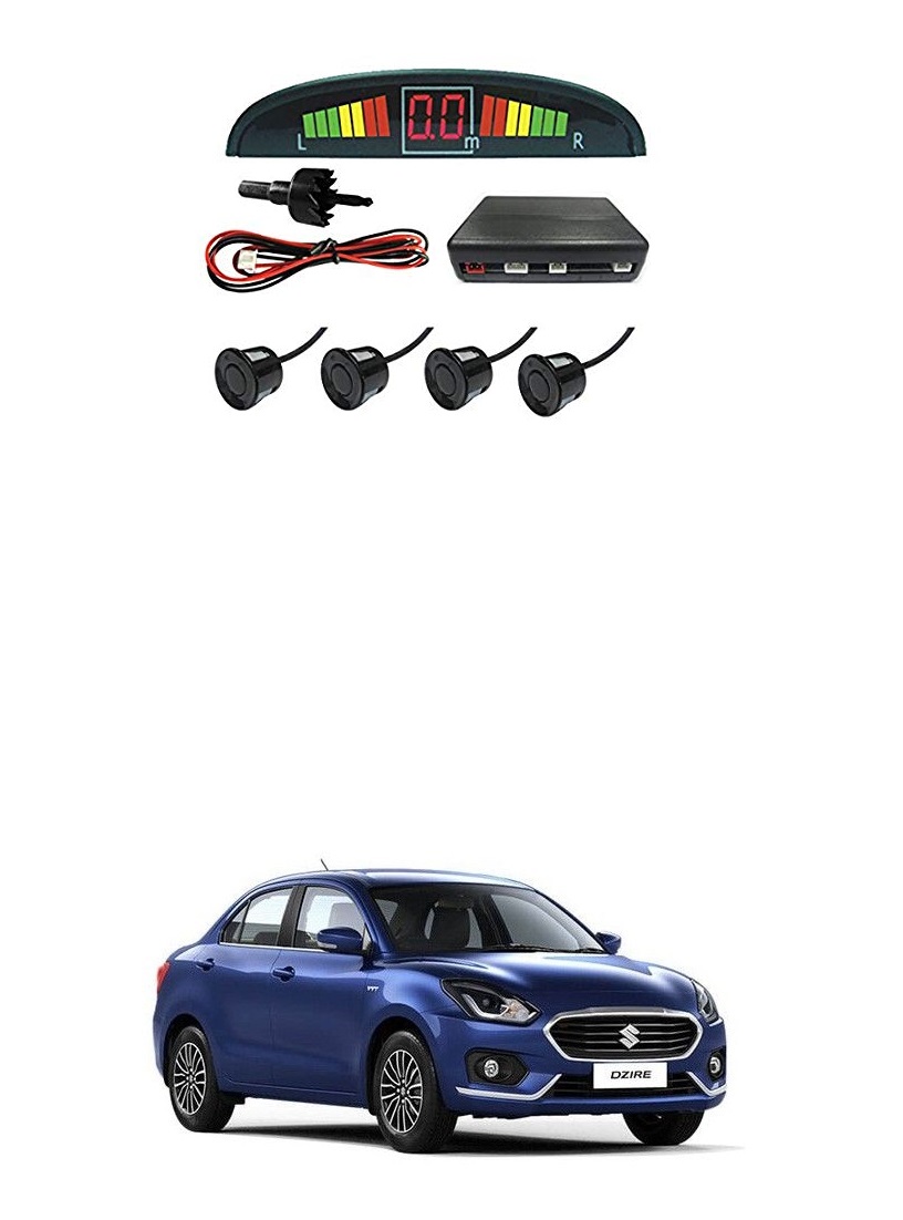 Buy KunjZone Car Reverse Parking Sensor Black With LED Display Parking