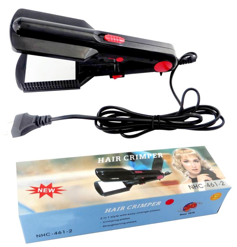 Buy 2 in 1 Electric Hair Styler Hair Straightener and Hair Crimper in