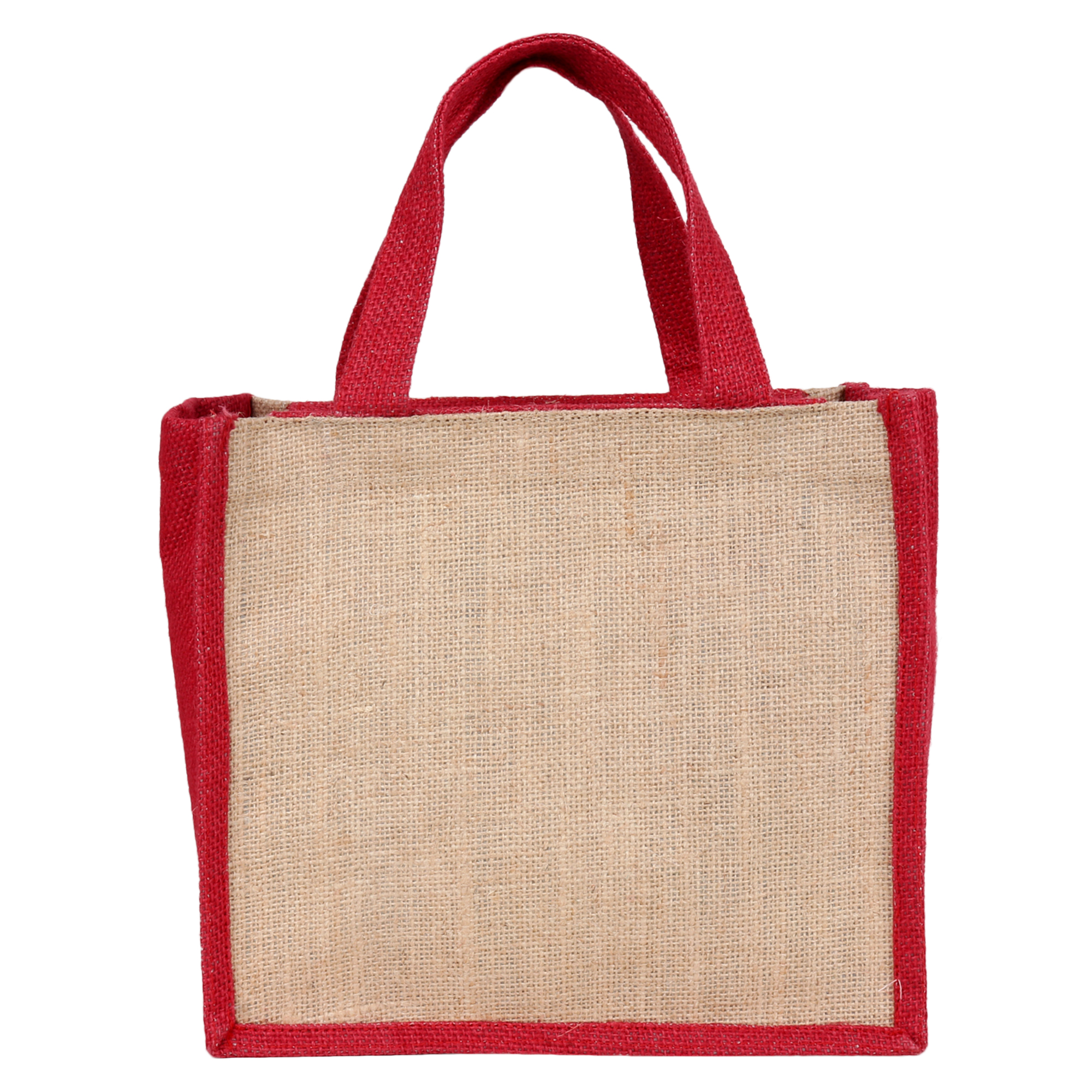 Buy Indha Brown Colour Lamented Jute Gift Lunch/Tiffin Carry Bag Online ...