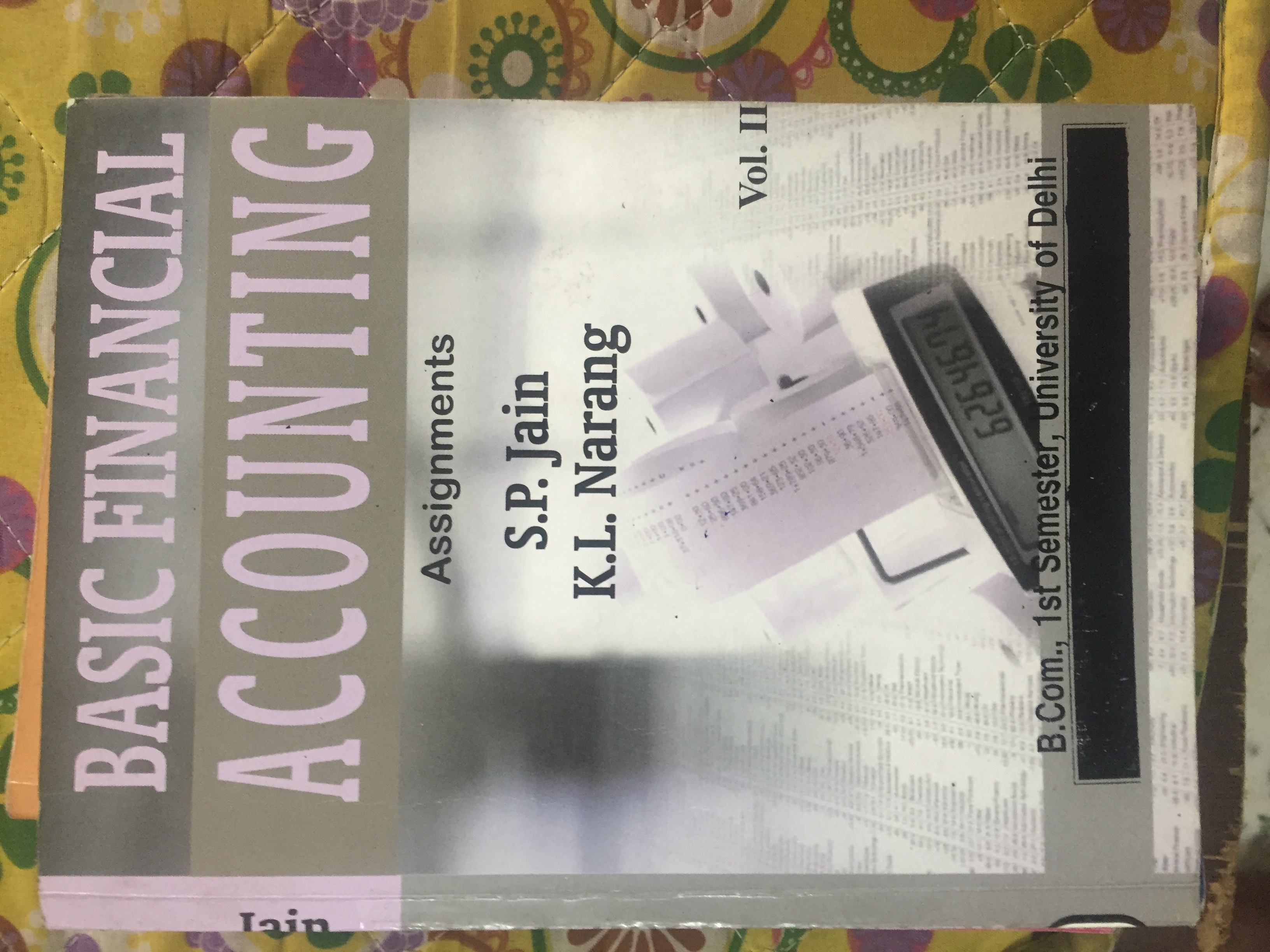 Buy Basic financial accounting assignment booklet 2nd hand book by sp