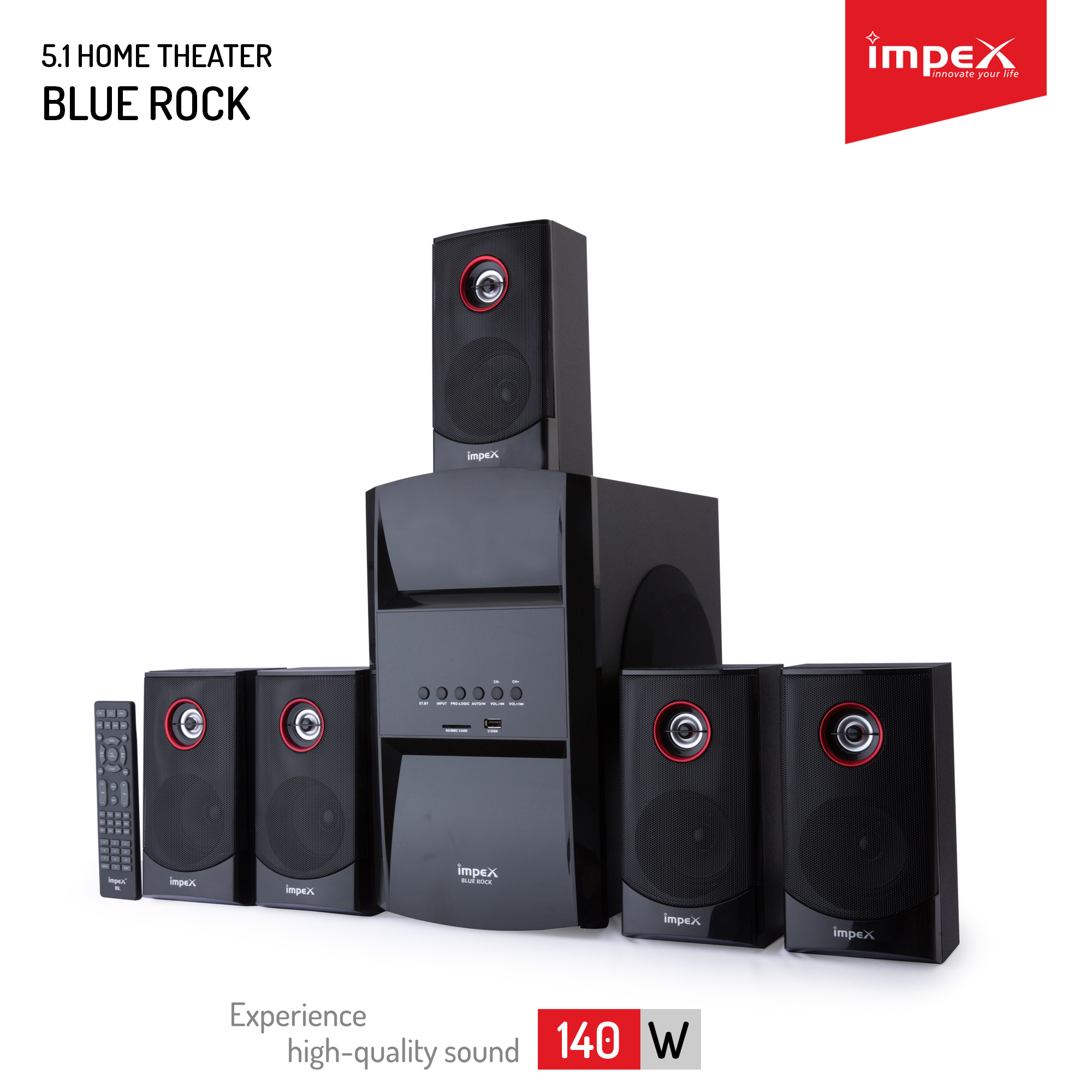 Buy IMPEX 5.1 home theaterBlue Rock Online ₹8389 from ShopClues