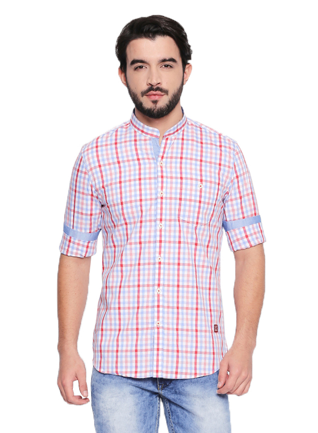 Buy Jeaneration Multicoloured Cotton Checks Casual Shirt for Men Online ...