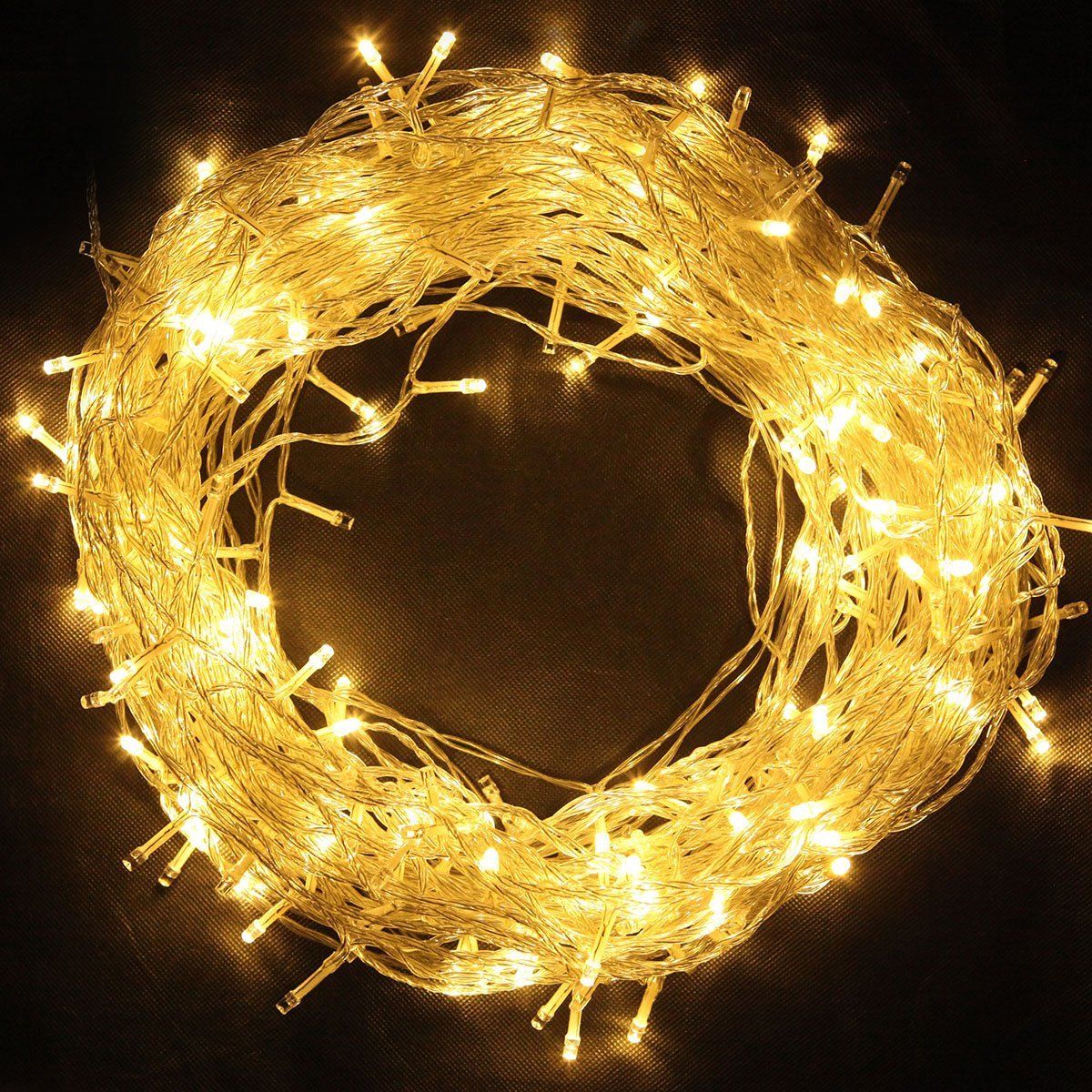 Buy SILVOSWAN Diwali Decoration Light Led Ladi 50 Meter WARM WHITE for ...