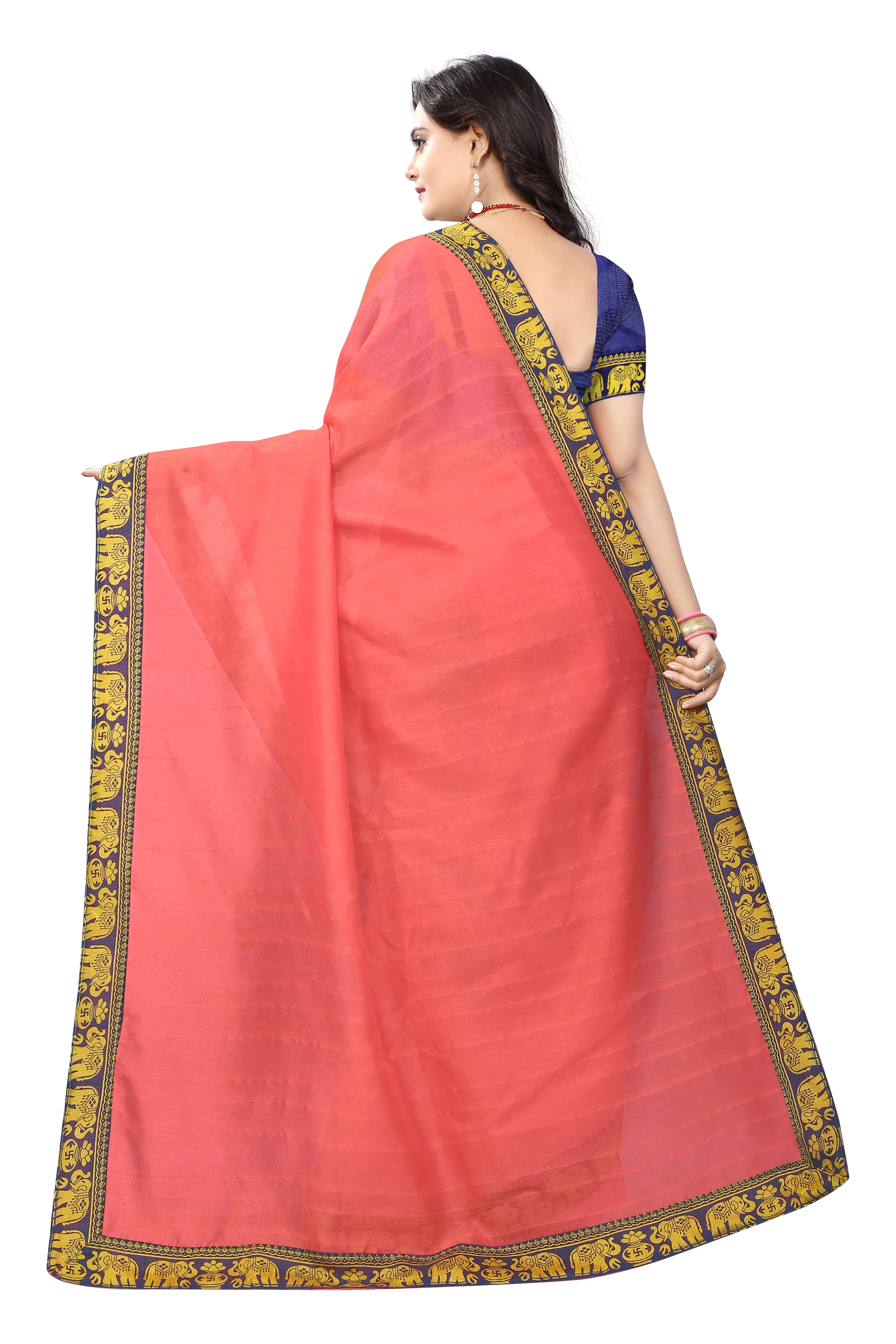 Buy Happy Embroideries Women's Bhagalpuri Silk Sarees With Blouse Piece ...