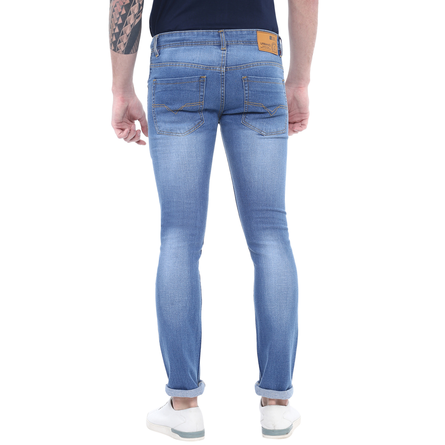Buy Urbano Fashion Men's Stretchable Slim Fit Blue Jeans Online @ ₹859 ...
