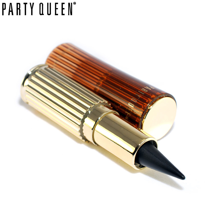 Buy Party Queen Golden Kajal Thick Black Waterproof Solid Eyeliner ...