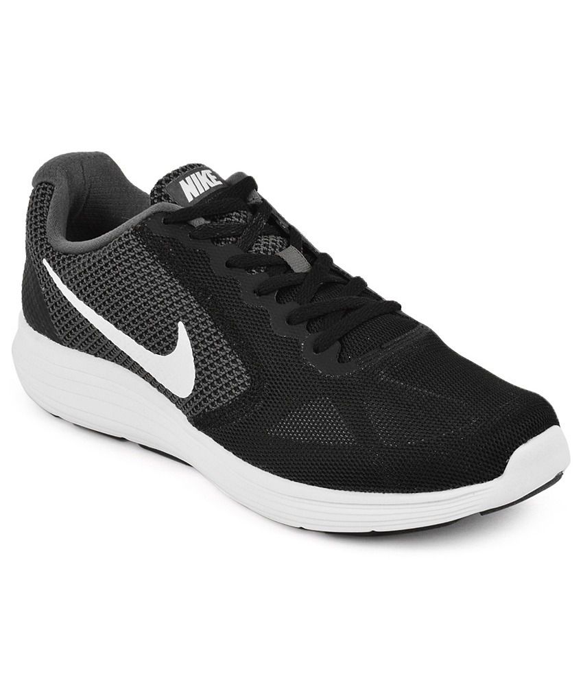 Buy Nike Men'S Revolution 3 Black Running Shoes Online @ â¹3695 from ShopClues