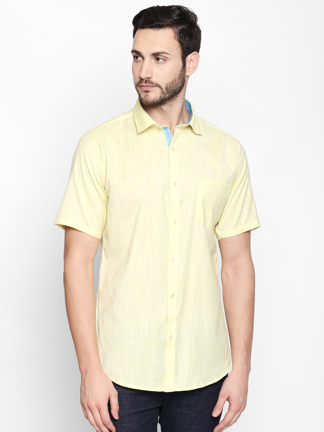 Buy Solemio 100% Cotton Shirt For Mens Online @ ₹598 from ShopClues