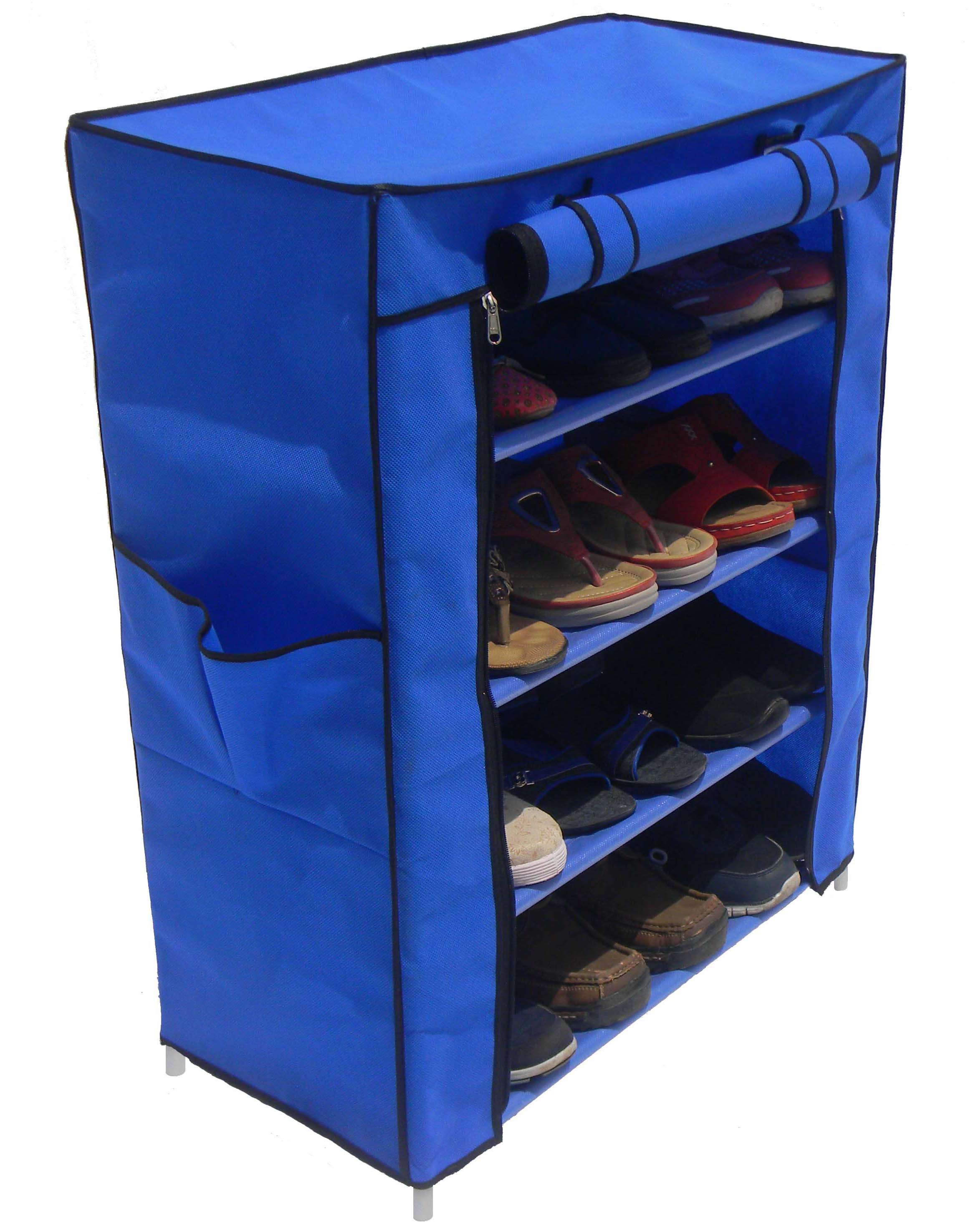 Buy Homecute Shoe Rack 4 Layer with Cover, Door, Closed, Collapsible