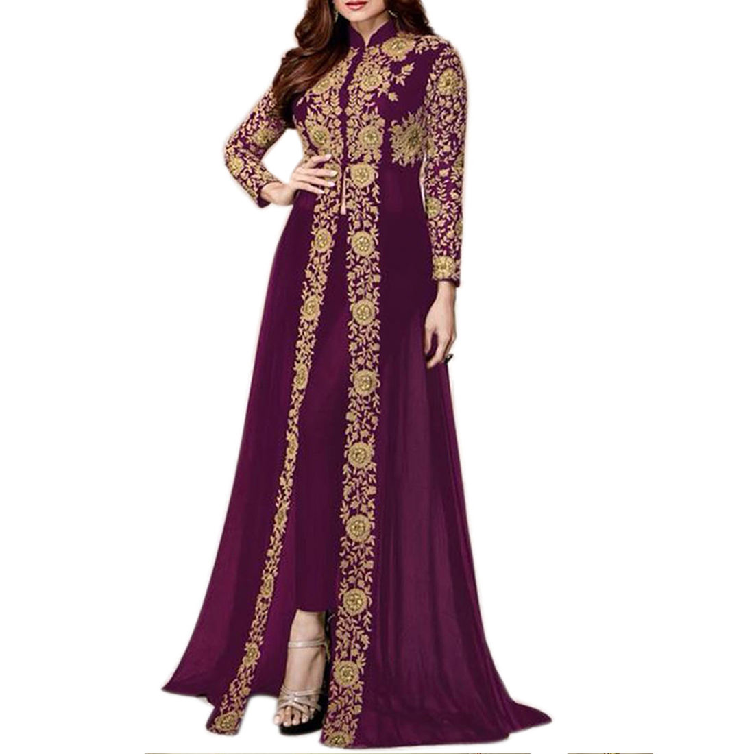 Heavy Designer Wedding Wear Georgette Salwar Suit Bottel Green Real Georgette Lehenga Anarkali main image 0
