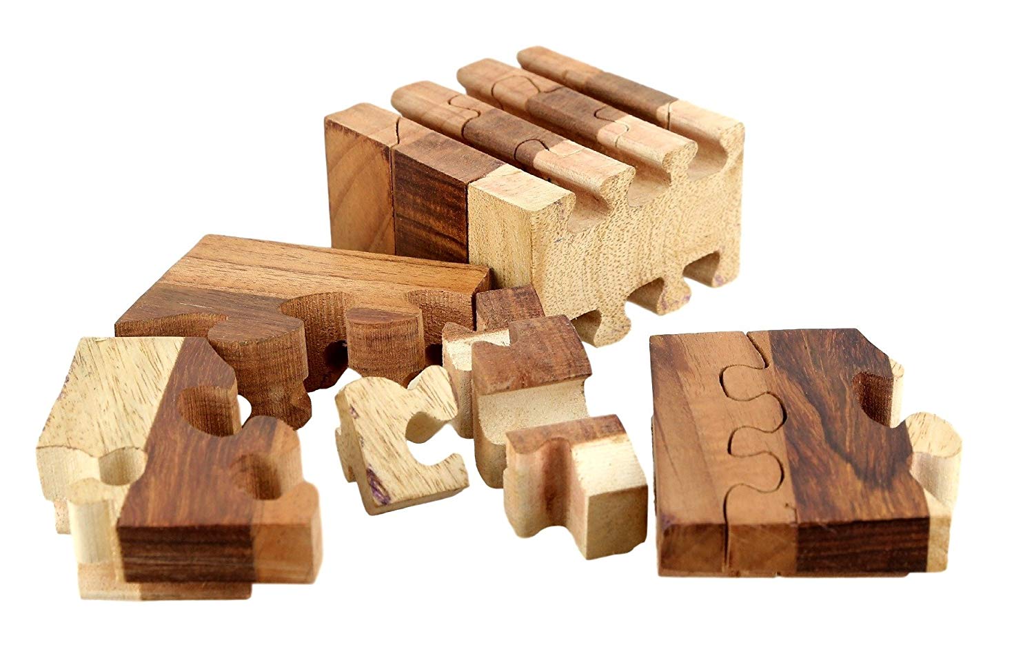 Buy Brij craft Handmade Wood Jigsaw Puzzle Cube Wooden Puzzle Games for