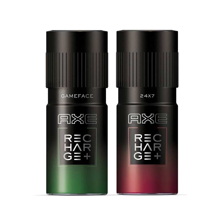 Buy Axe new variant Recharge Game Face And 24 X 7 Pack Of 2 Deodorants