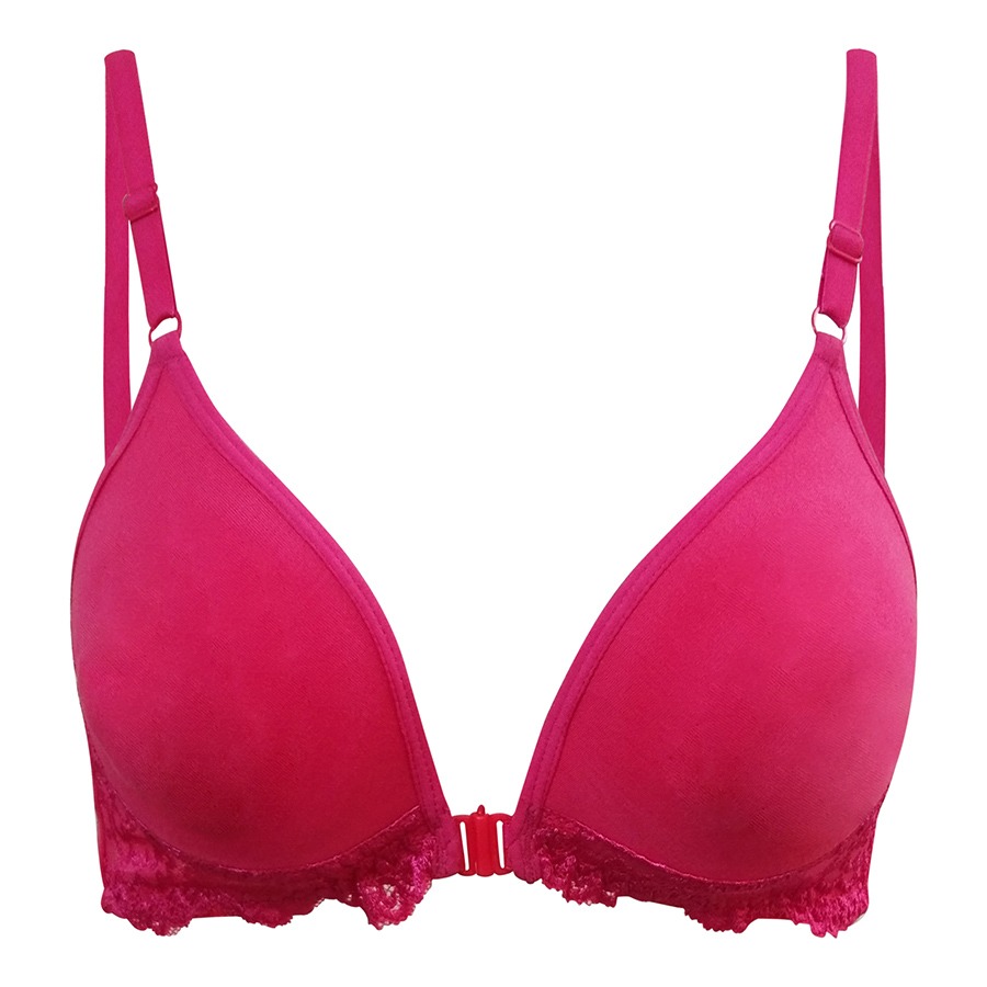 Buy Front Open Cotton Non Padded T-Shirt Bra (COLOR MAY VARY) Online ...