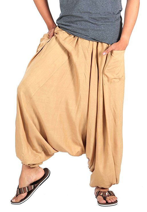 Buy Rayon Beige Harem Pants for Men Online @ ₹399 from ShopClues