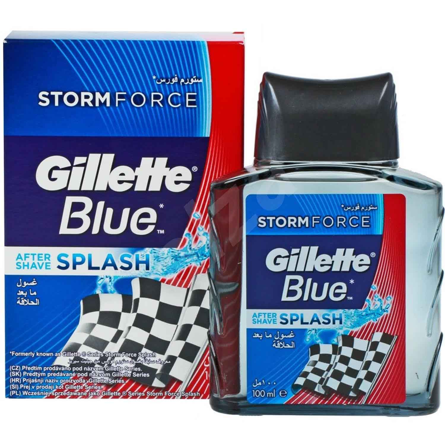 Buy Gillette Blue After Shave Splash, Storm Force 100ml Online ₹695