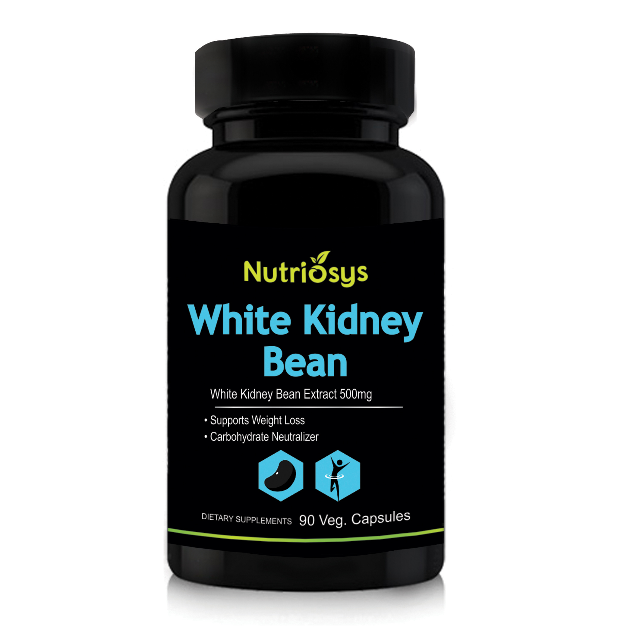 Buy Nutriosys White Kidney Bean Extract 500mg (90 Veg Capsules