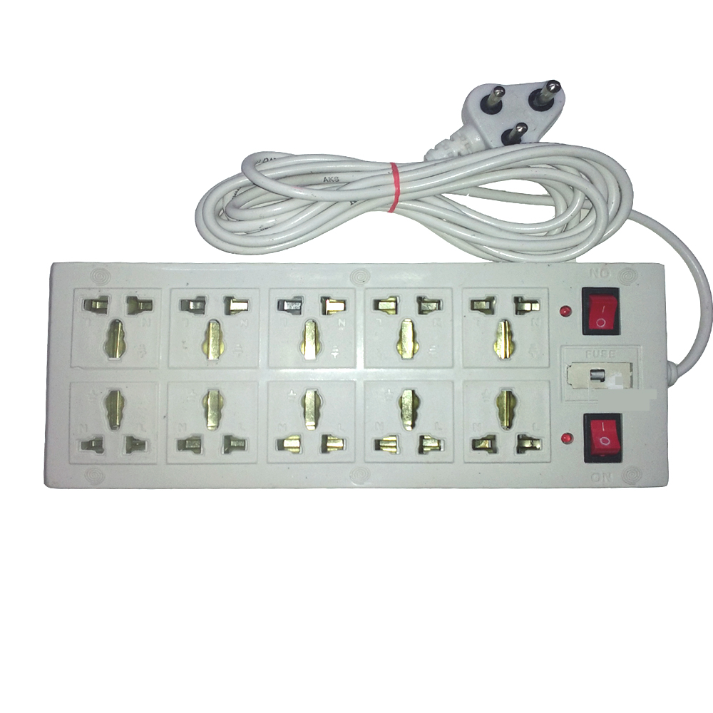 Buy Extension Cord Board B3 4 yard wire 10 Socket + 2 Switch Multiplug