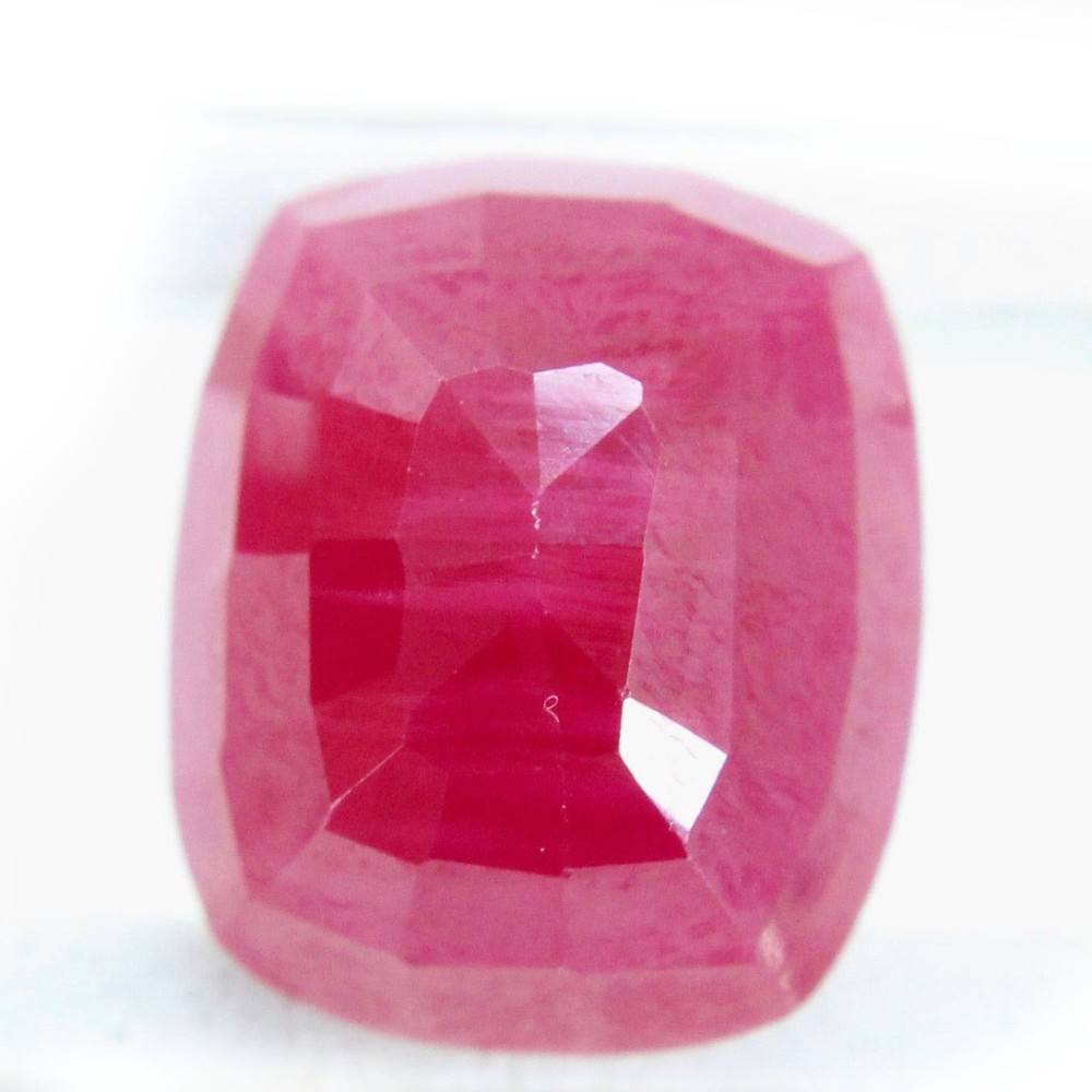 Buy Ceylon Sapphire 4 Ratti Ruby Gemstone (Manik Stone) Cushion cut