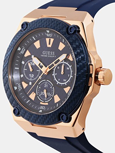 Buy Guess Blue Dial Multi-function Mens Watch-W1049G2 Online @ ₹12730 ...