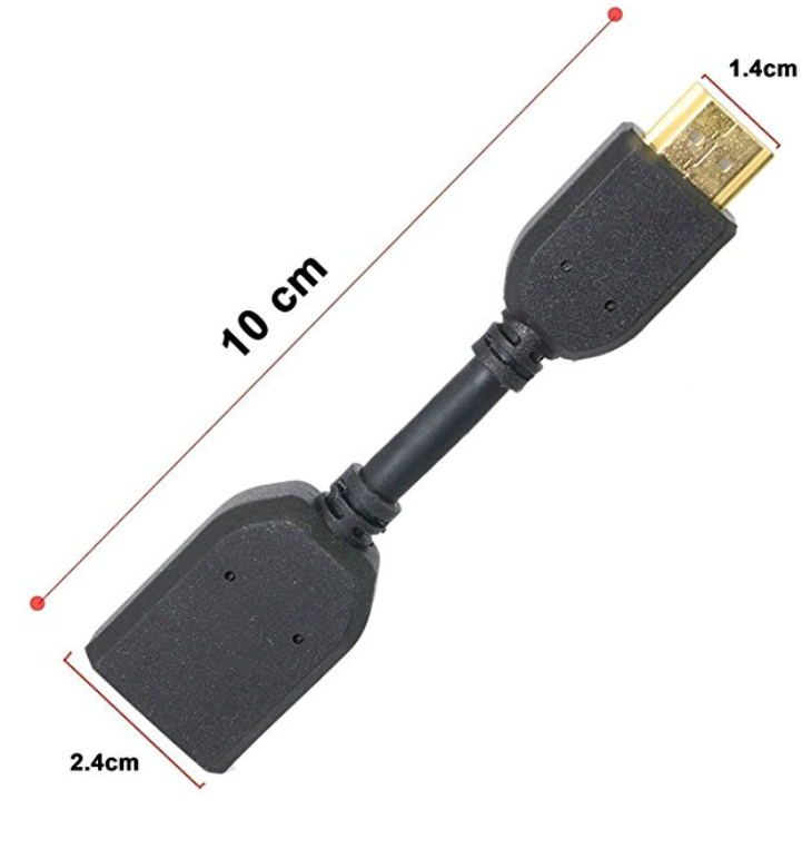 Buy HDMI Type A Male to Female Extension Compact Adapter Cable 10 cm