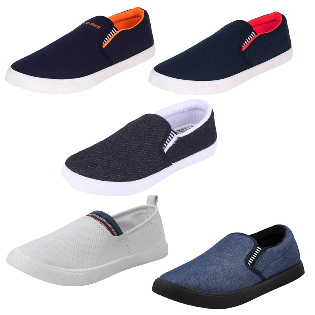 Buy Armado Men/Boys Combo Pack 5 Loafers Shoes Online @ ₹2490 from ...