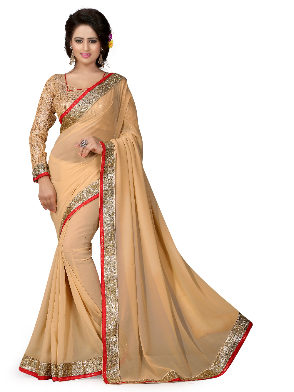 brocket saree blouse