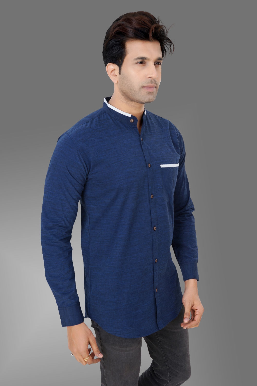 Buy Kandy Royal Blue Casual Shirt For Men's Online @ ₹439 from ShopClues