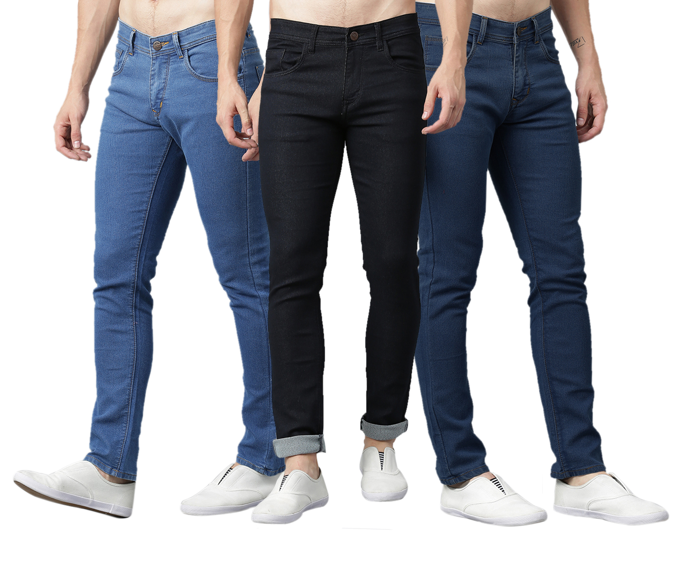 Buy Stylox Combo 3 Stretchable men's Jeans Online @ ₹1499 from ShopClues