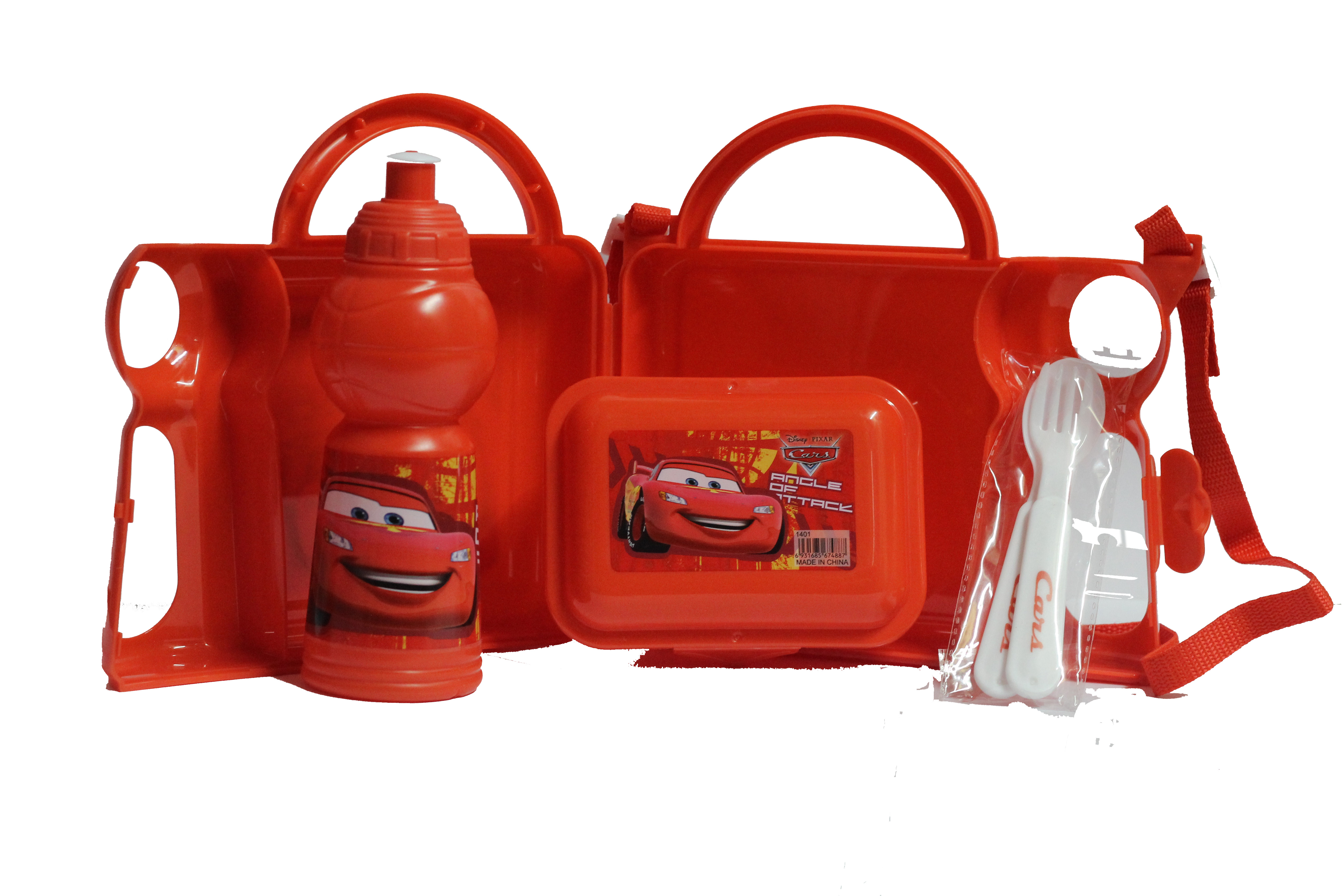 Buy Tiffin and water bottle combo set in Red for kids by Eco Online
