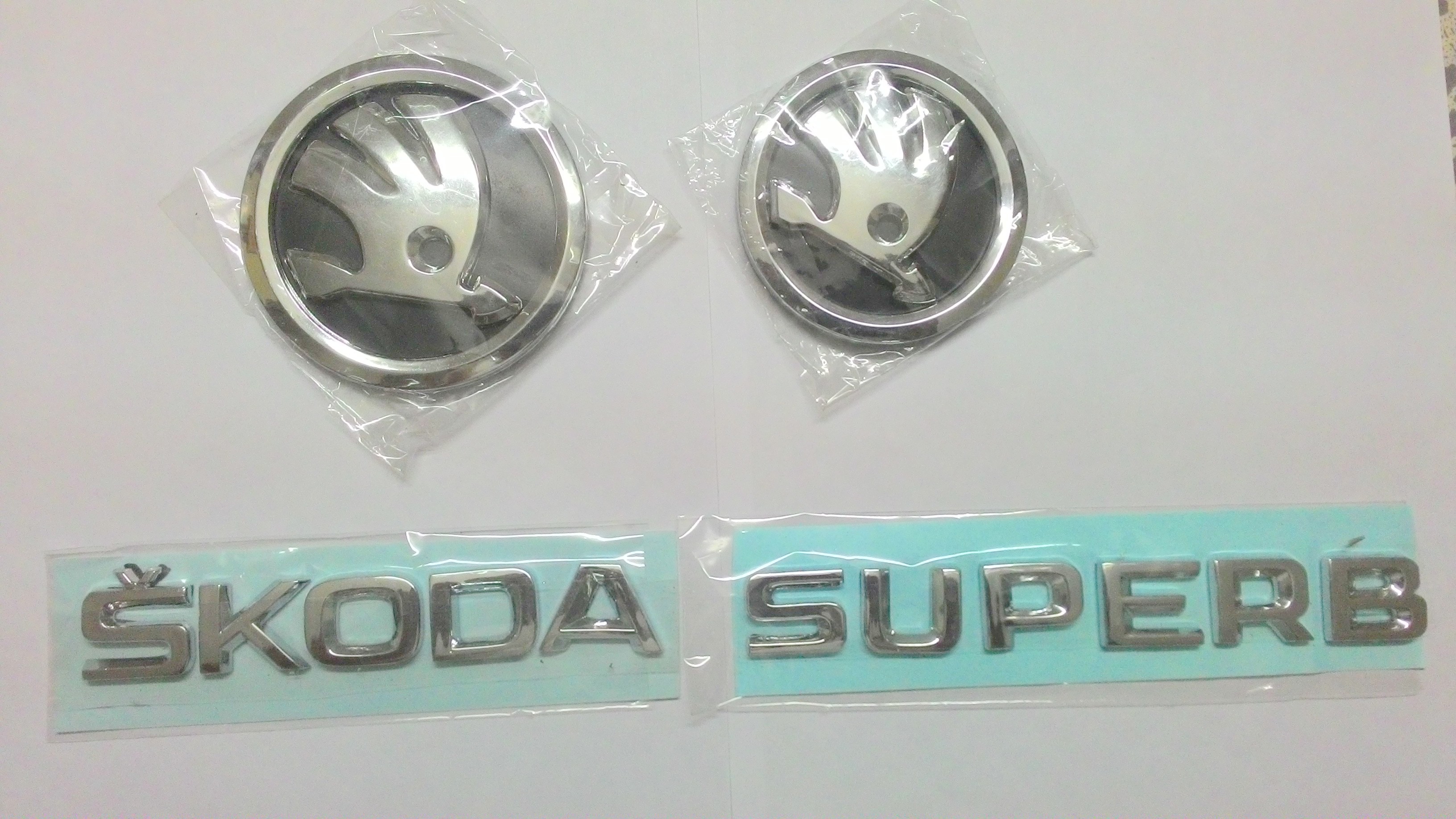 Buy Skoda SUPERB NEW car Monogram Emblem Chrome Skoda Car Monogram Logo