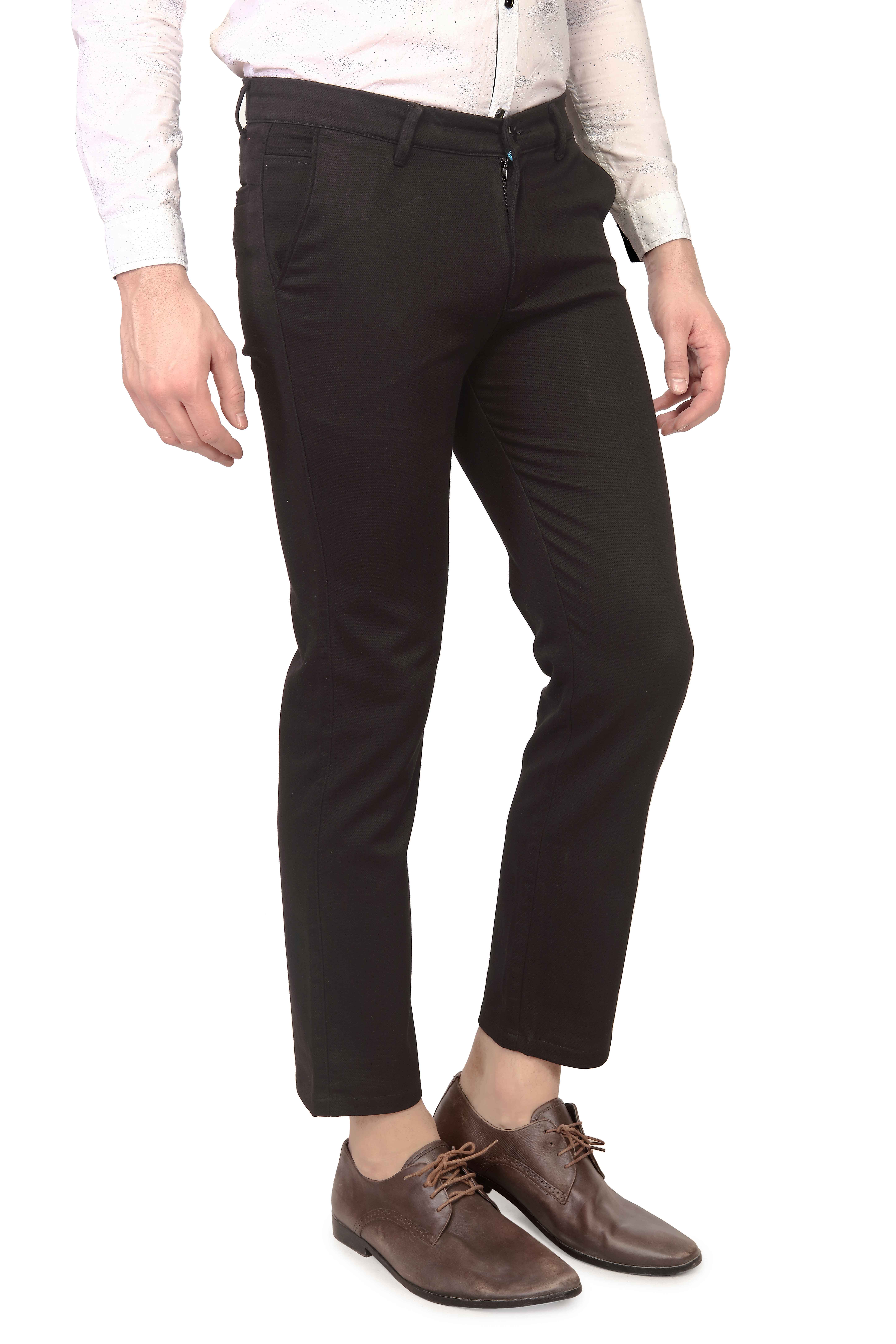 Buy Mr. Stag Men's Cotton Black Casual Trouser 30 Online @ ₹719 from ...