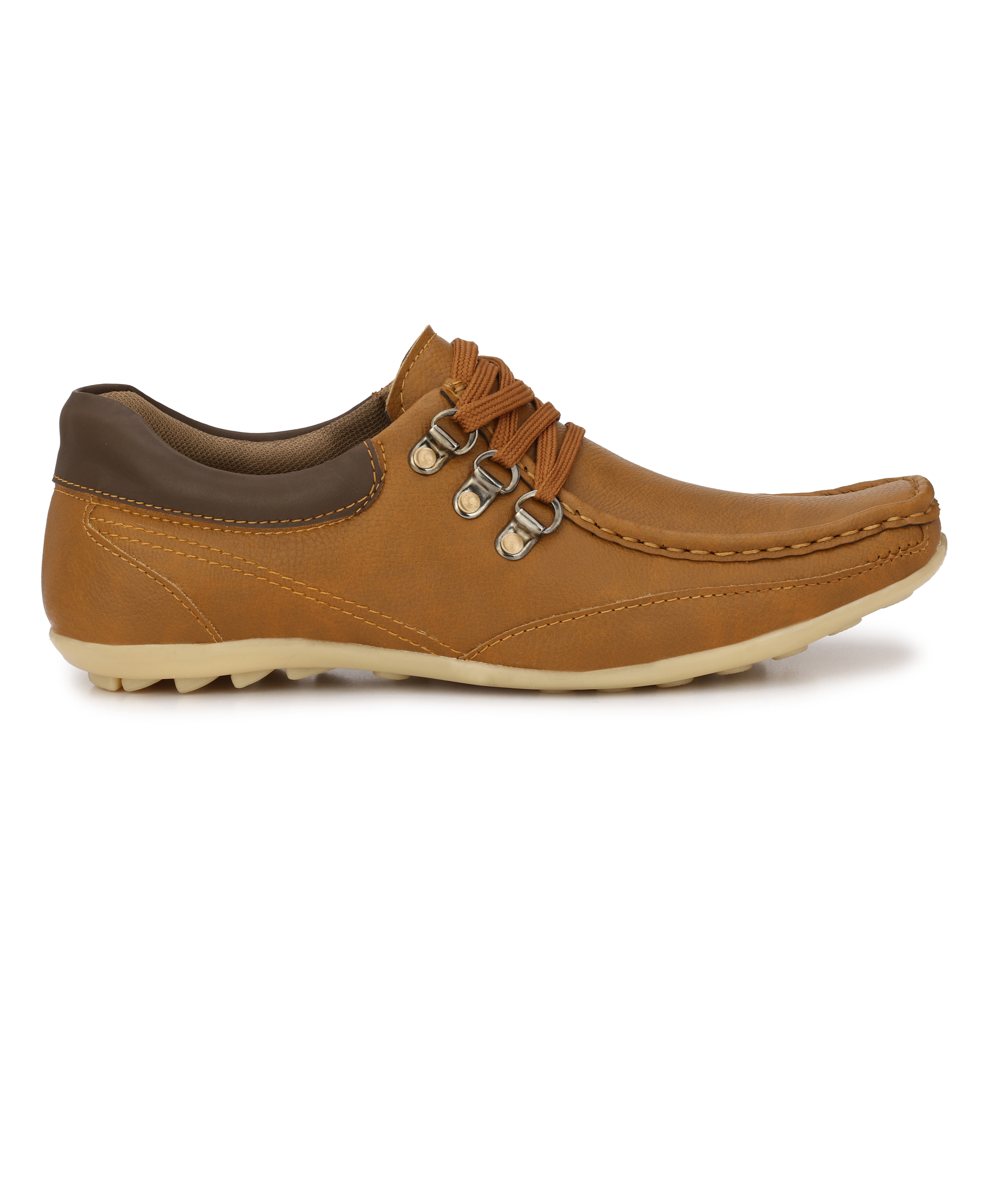 Buy Shoe Rider Men's Tan Lace-up Outdoors Shoes Online @ ₹796 from ...