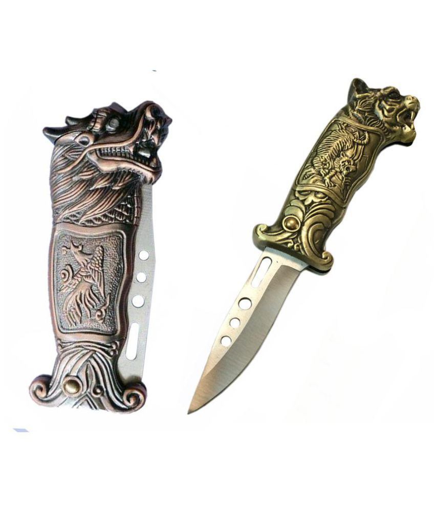 Buy Ovatic Pocket Knife Tiger Cigarette Lighter Online ₹999 from