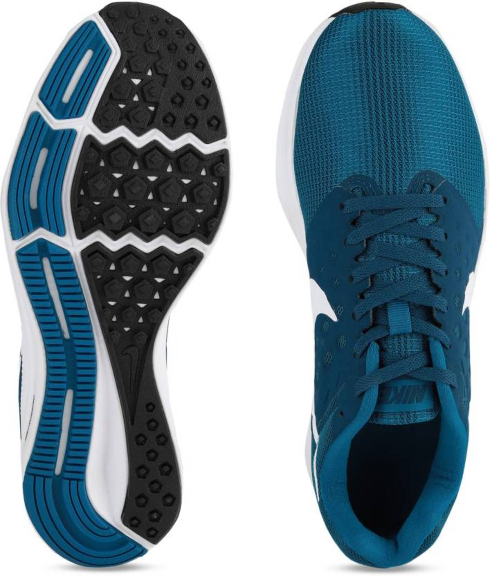 green nike athletic shoes