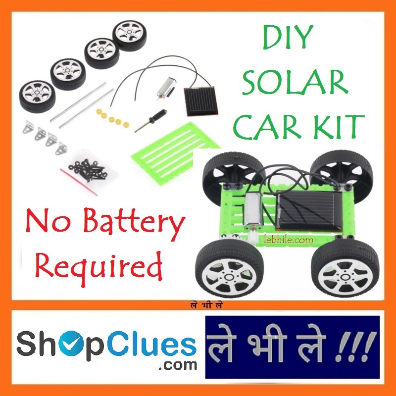 Buy E105 Solar Power DIY Toy Car Kit for Children Educational Hobby