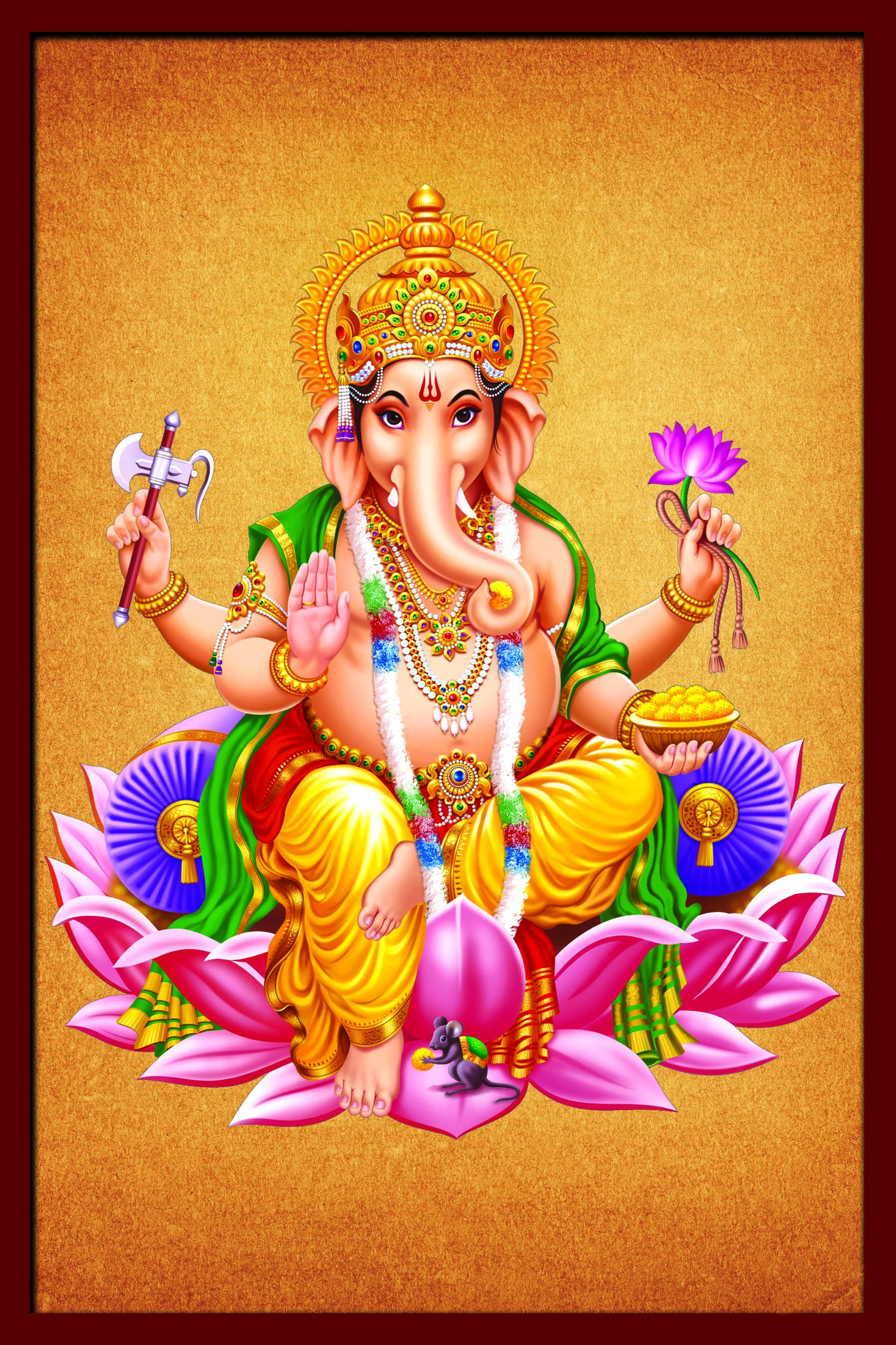 Buy Deva Shree Ganesha Beautiful Wallpaper Sticker Online - Get 80% Off